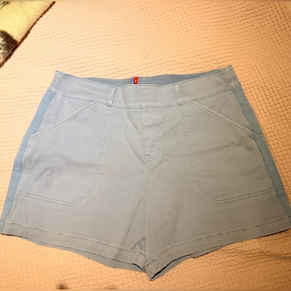 SPANX Pants - SPANX Light Blue High Waist Casual Shorts